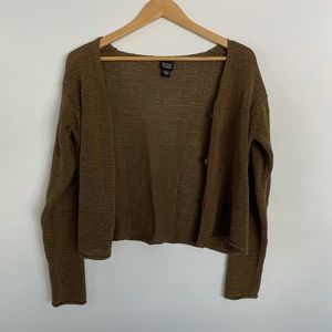 Eileen Fisher green/brown cardigan size S